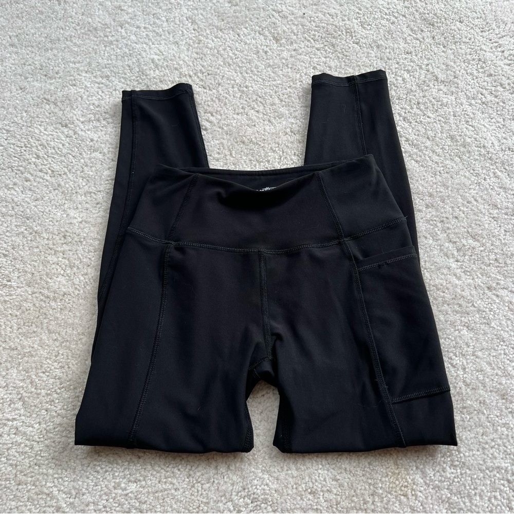X by Gottex Black 7/8th Workout Leggings